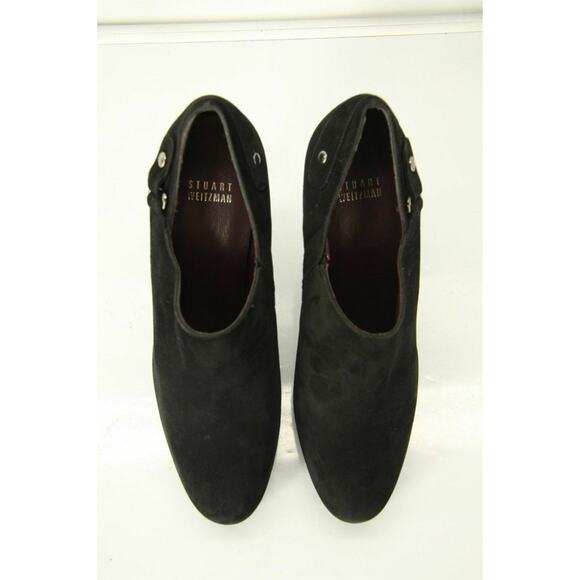 Stuart Weitzman Black Suede The Coverall Platform Ankle Heel Booties - Picture 10 of 10
